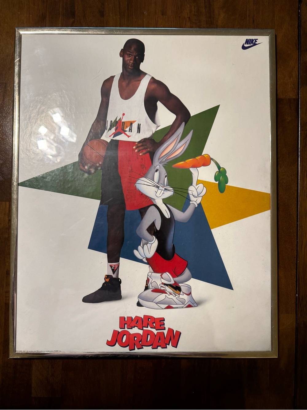 1992 NIKE Hare Jordan Bugs Bunny Michael Jordan Poster Space Jam